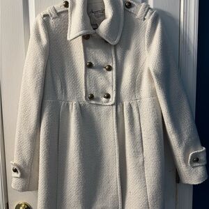 American Rag Cream Double-Breasted Pea Coat